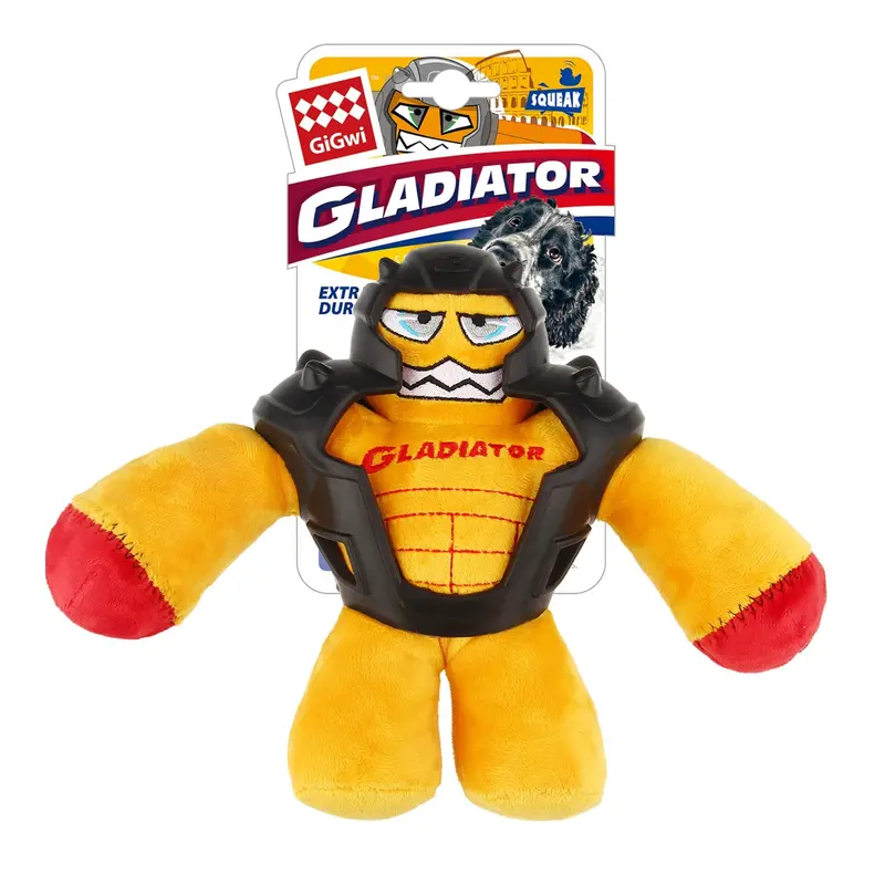 Juguete Gigwi Perro Gladietor M Naranja