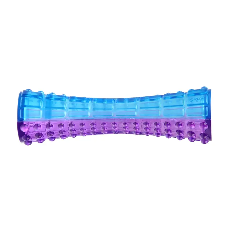 Juguete Gigwi Perro Jhonny Stick Squearker Púrpura Azul
