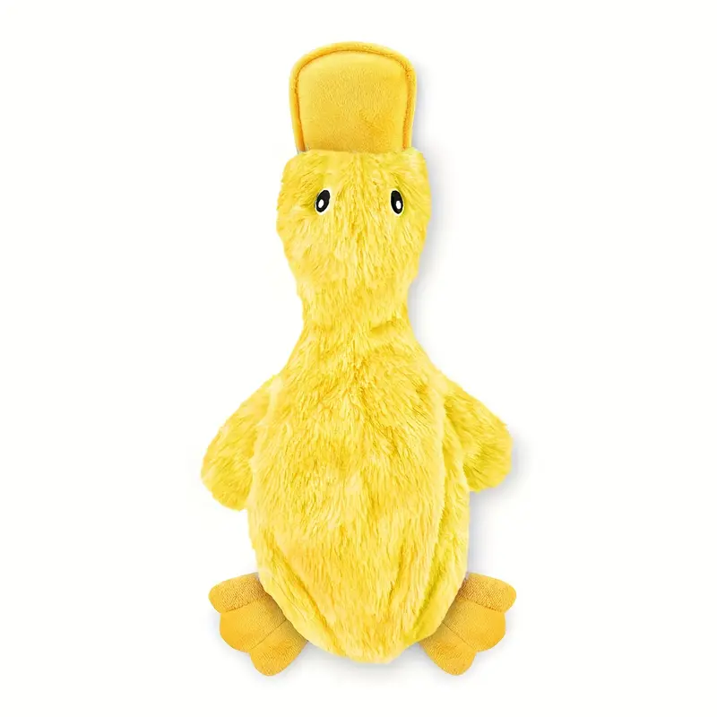 Juguete Interactivo para Perros con Sonido - Pato de Peluche Crujiente, con o sin Relleno