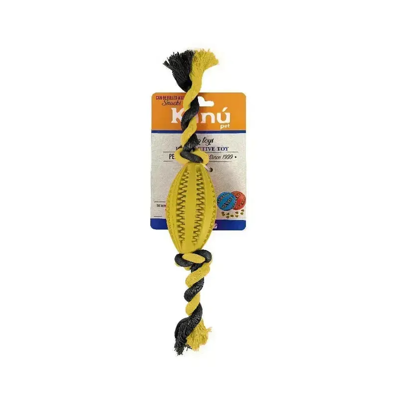 Juguete Kanu Pet Bola Porta Snack Amarillo para Perro