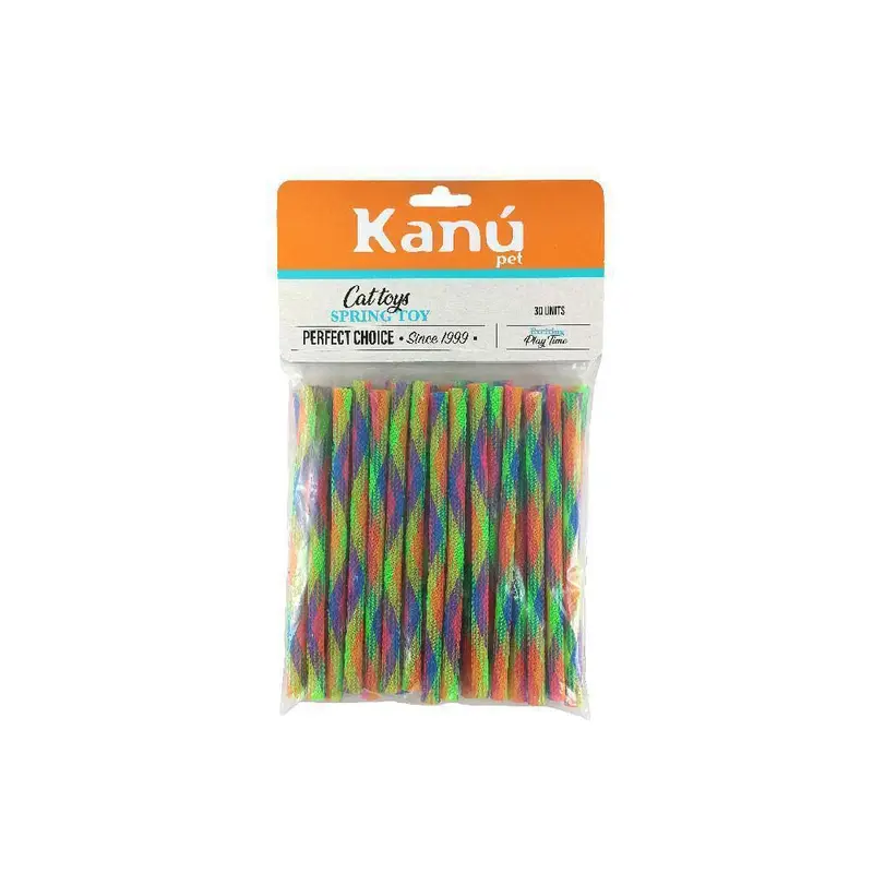 Juguete Kanu Pet Palitos de Resorte Colores Surtidos para Gato