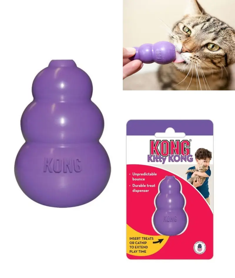 Juguete Kong Gato Kitty Caucho
