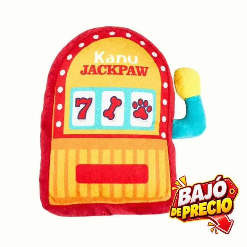 Juguete Peluche Maquina Tragamonedas Kanu Pet para Perro