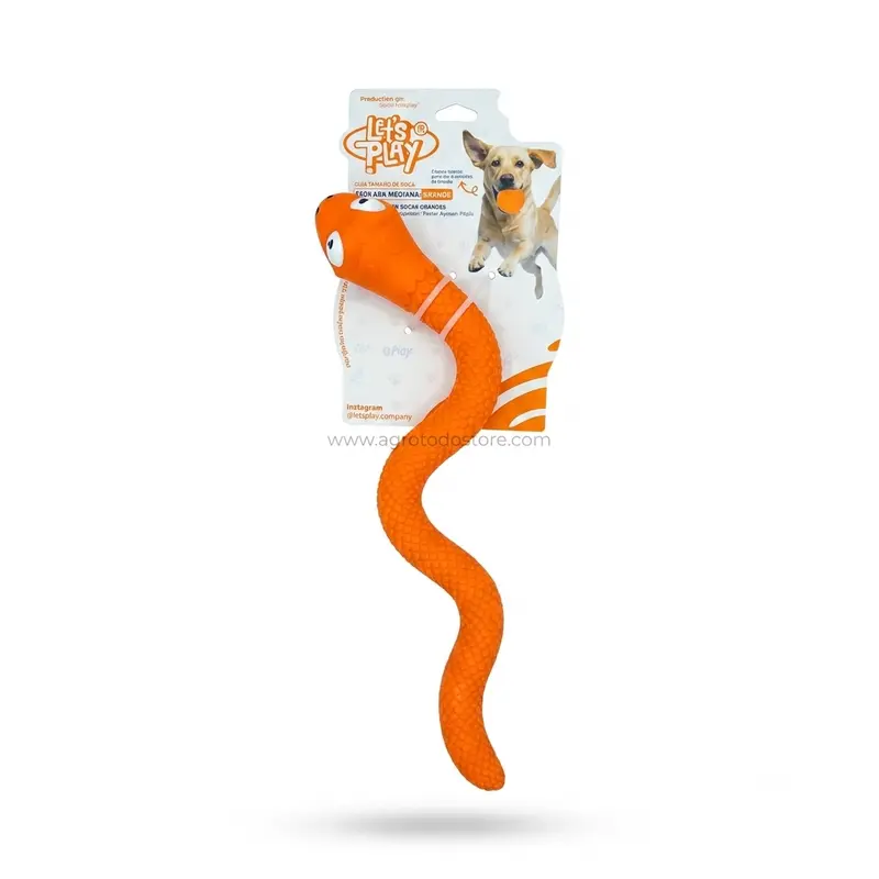 Juguete serpiente para perros