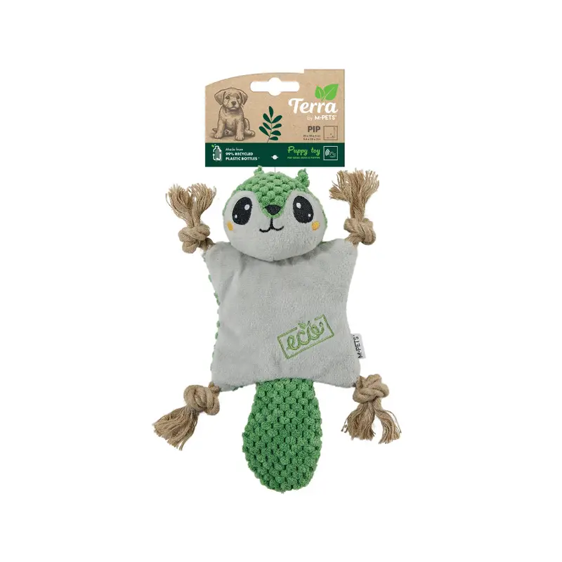 Juguete TERRA ECO PIP para Cachorro – 99% Materiales Reciclados | M-PETS®