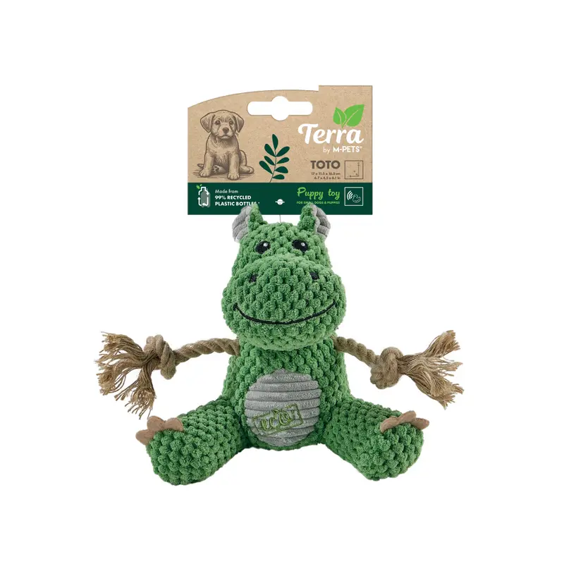 Juguete TERRA ECO TOTO para Cachorro – 99% Materiales Reciclados | M-PETS®