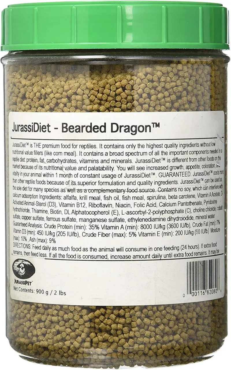 jurassidiet – Bearded Dragon, 900 g/2 libras