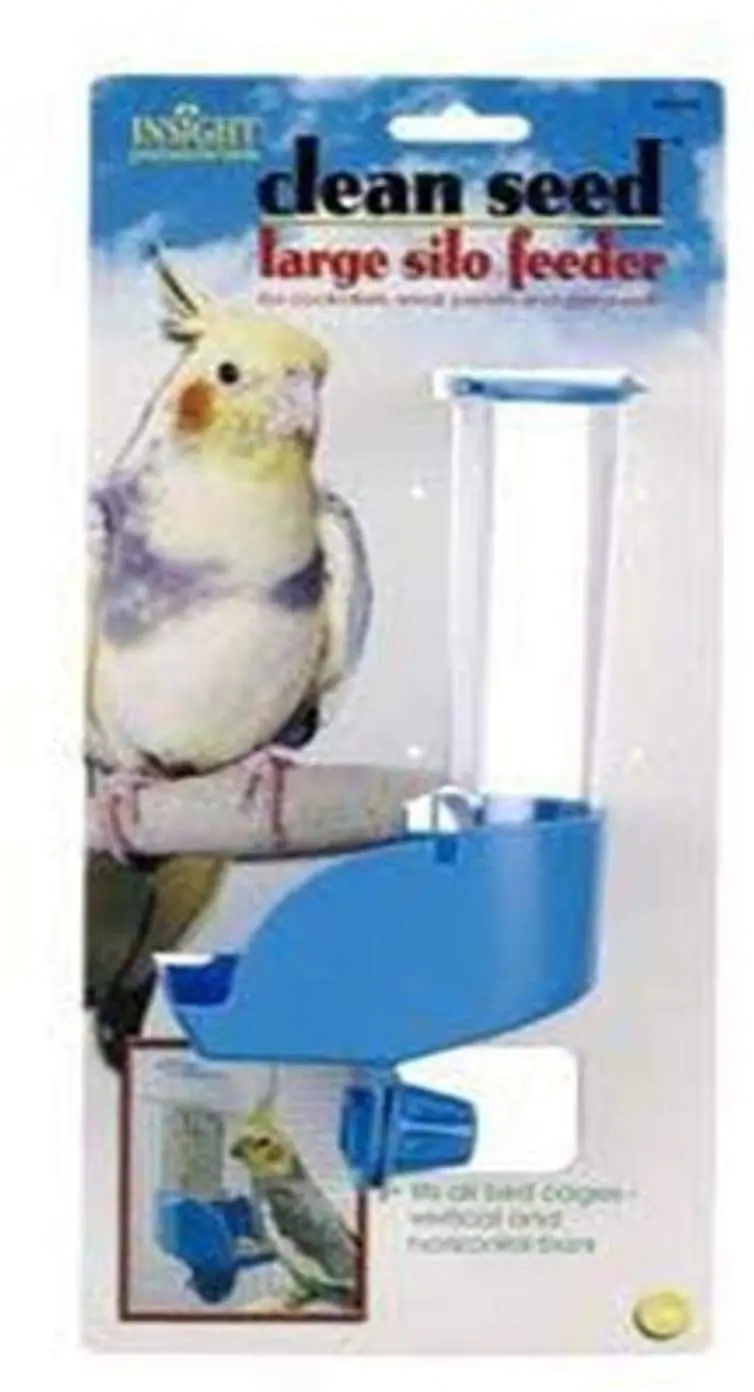 JW Pet Company Insight silo alimentador pájaro accesorio, tamaño grande), varios colores