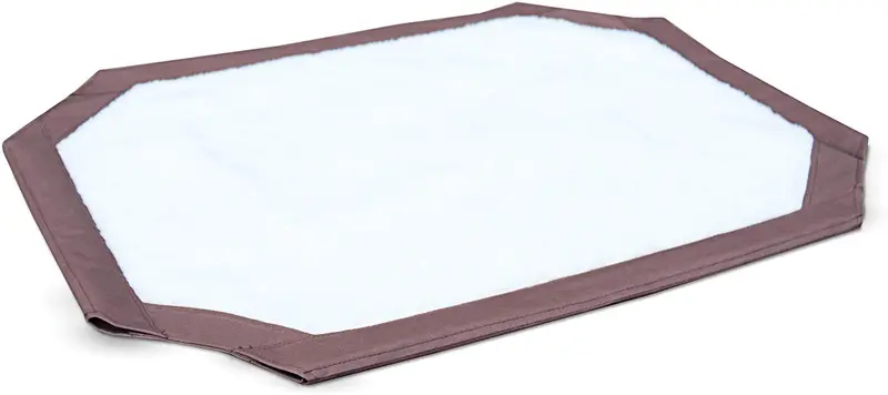 K & H Fabricación self-warming Pet Cuna Cover Choc/Polar (Marco No Incluido), Rosado/Blanco apagado
