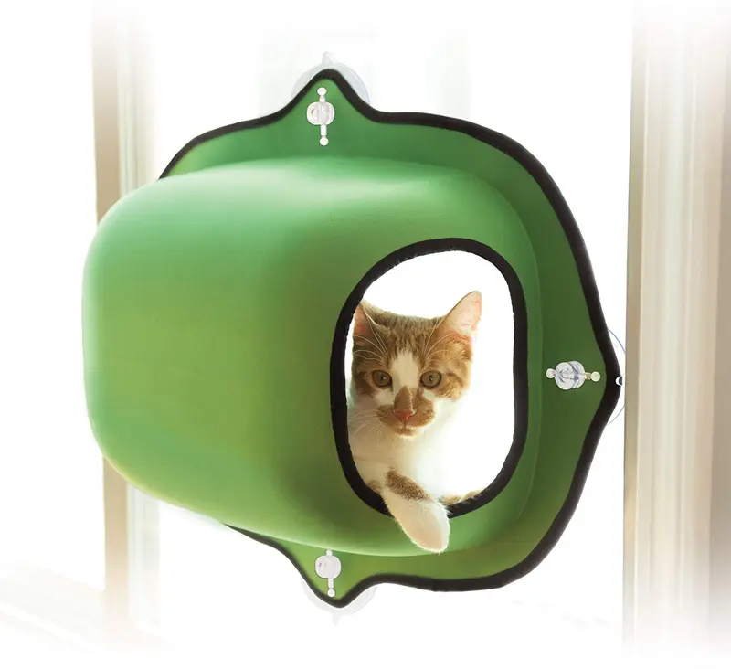 K&H Pet Products EZ Mount ventana Pod Kitty Sill Tan 27" x 20"