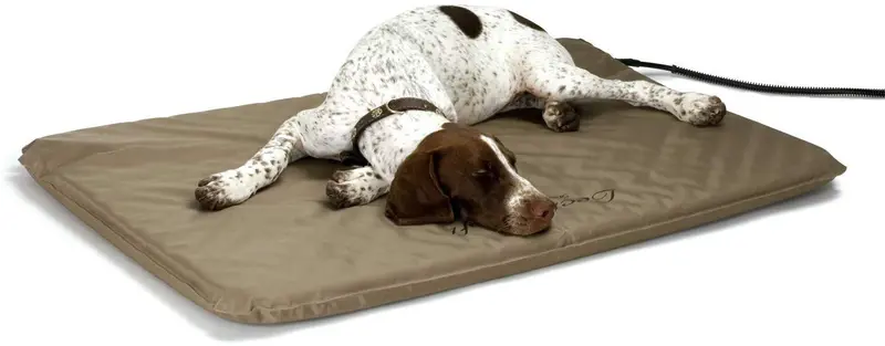 K&H PET PRODUCTS Lectro-Soft cama para mascotas al aire libre, bronceado, grande, 60 W