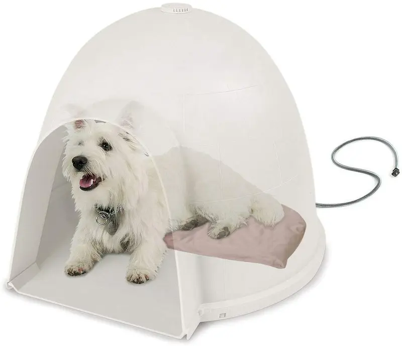 K&H Pet Products Lectro-Soft cama para perro estilo Igloo, pequeño, 11.5 pulgadas x 18 pulgadas, 20 vatios