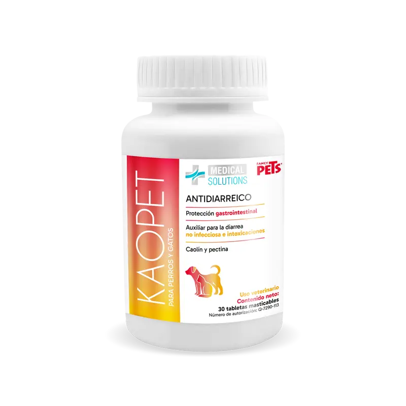 Kaopet Antidiarréico 30 Tabletas ( Perros y Gatos )