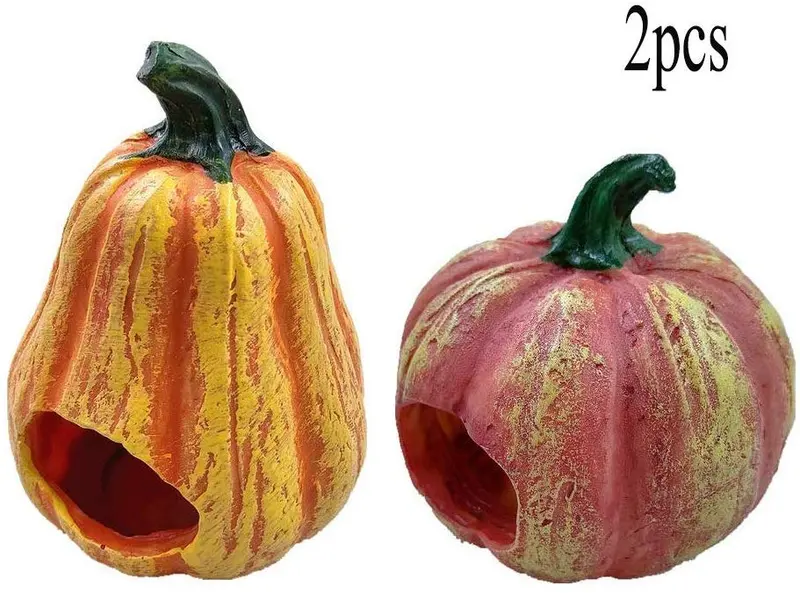 Kathson - Terrario de resina para ocultar calabazas de reptiles, para decoración de leopardo, geckos, dragones barbudos, lagartos, serpientes y salamandras
