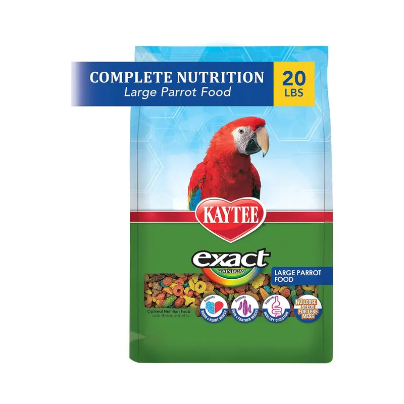 Kaytee Alimento Exact Rainbow Guacamaya/Cacatúa 9.07 Kg