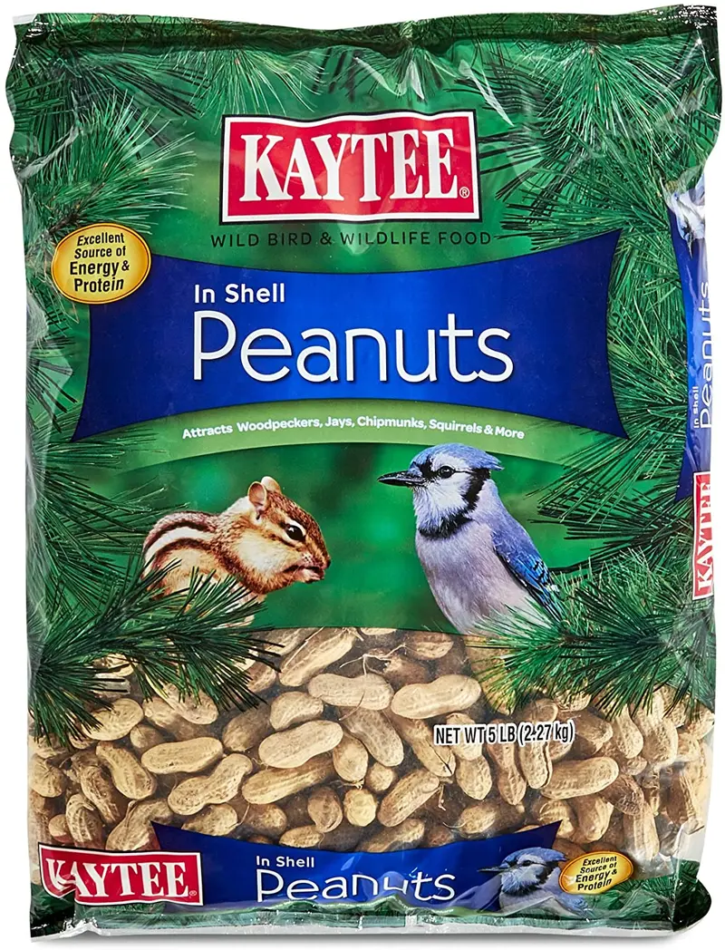 Kaytee cacahuetes en concha para aves silvestres, 5 libras, N/A