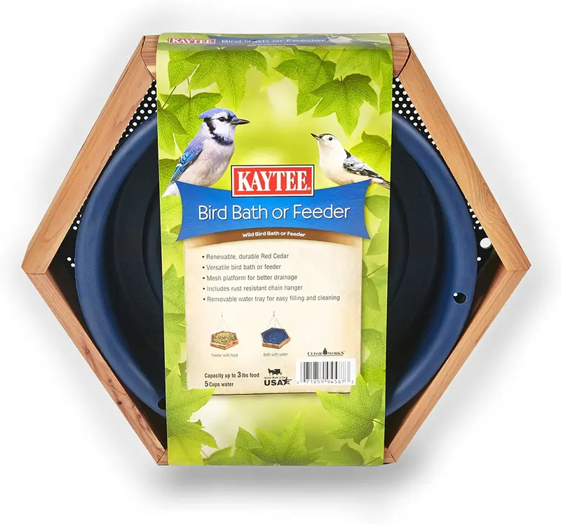 Kaytee Cedro tina para pájaros o Comedero