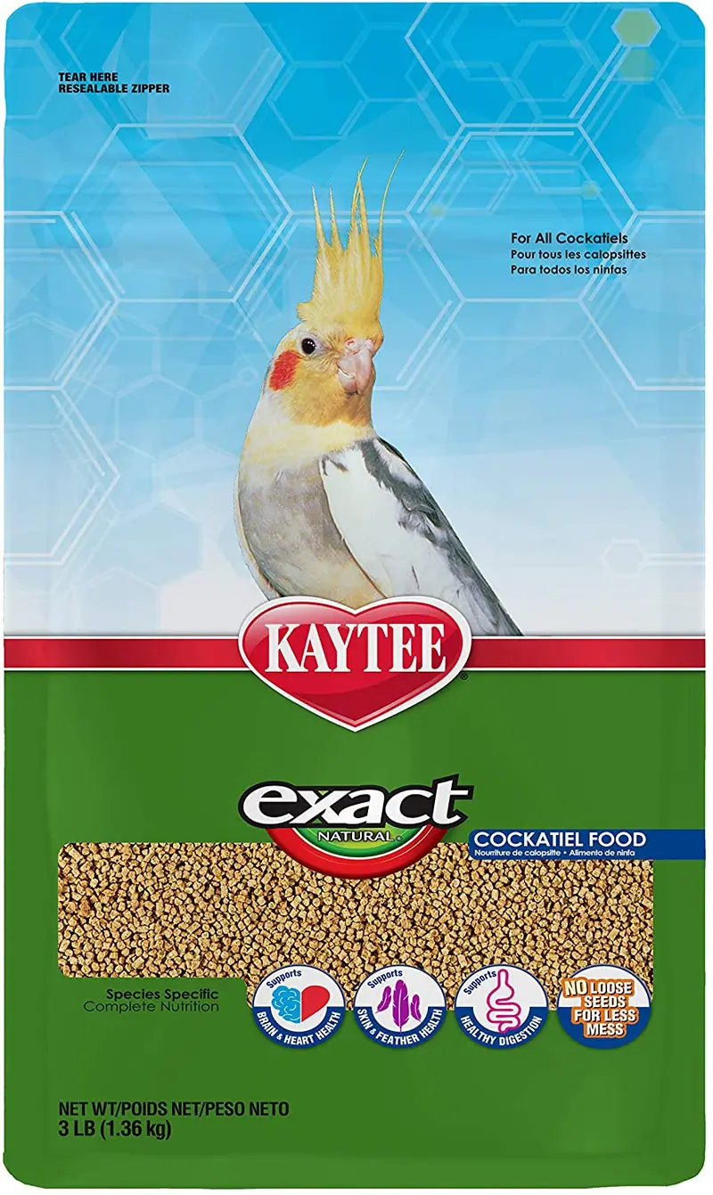 Kaytee Exact Bird naturales alimentos para Cockatiels, 3-Pound
