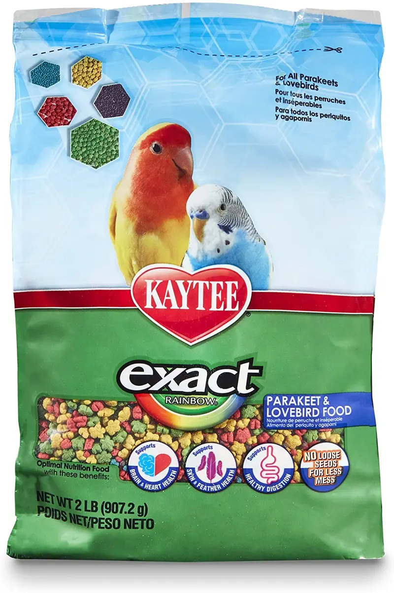 Kaytee Exact Rainbow Parakeet & Lovebird Comida, 2 libras