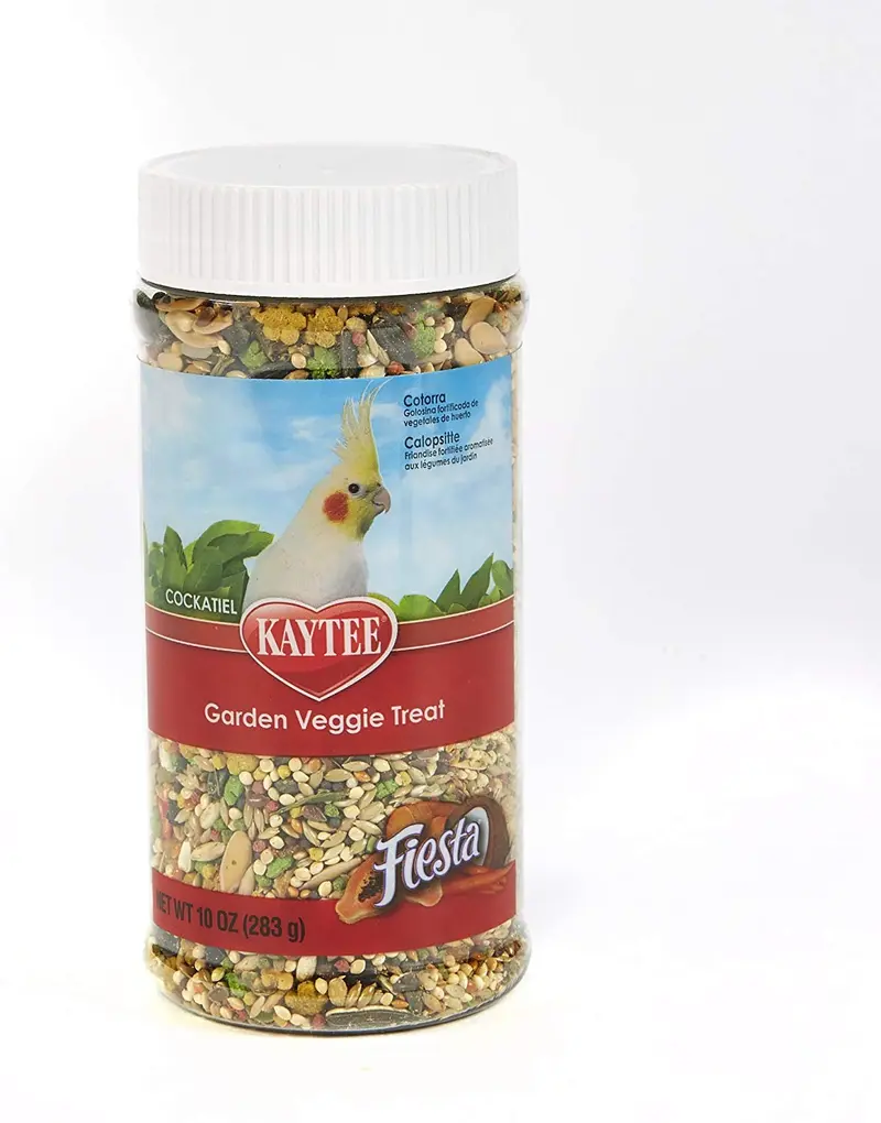 Kaytee Fiesta Jardín Veggie Cockatiel Treat, 10-oz Jar