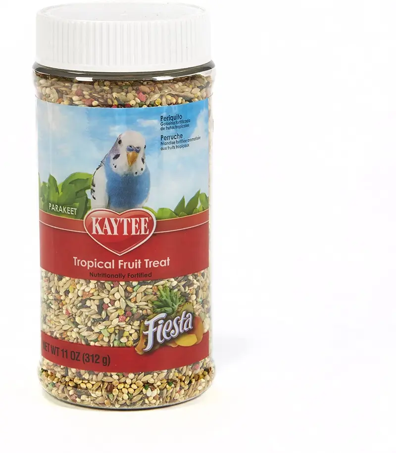 Kaytee Fiesta Periquito Treat de frutas tropicales, 11-oz Jar