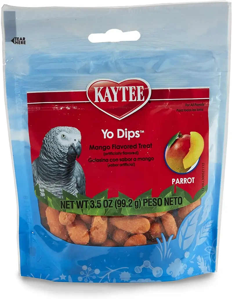Kaytee Fiesta yogur Dipped Mango Sabor Treat para grandes hookbills, 3.5-oz Bolsa