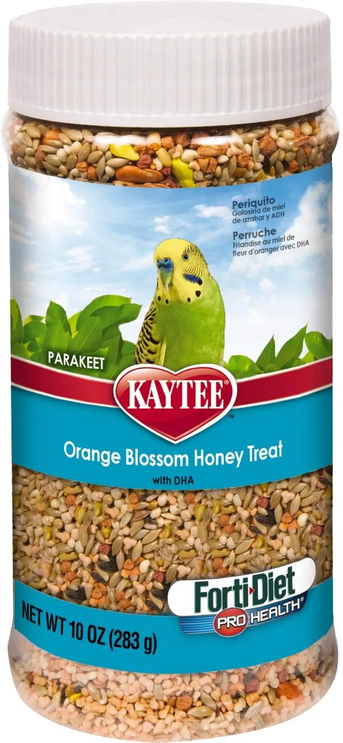 Kaytee Forti Diet Pro Health Orange Blossom Honey Bird Treats for Parakeets, 10-Ounce