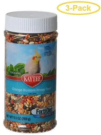 Kaytee Forti-Diet Pro Health Orange Blossom Honey Treat - Cocatiel de 9 onzas – Pack de 3