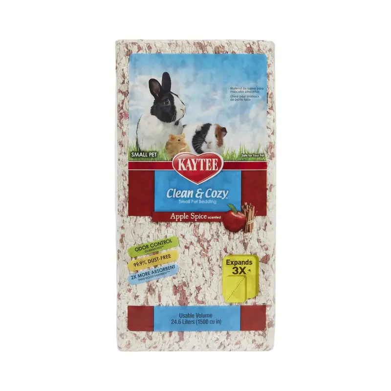 Kaytee Sustrato Clean & Cozy Especias De Manzana 24.6 L