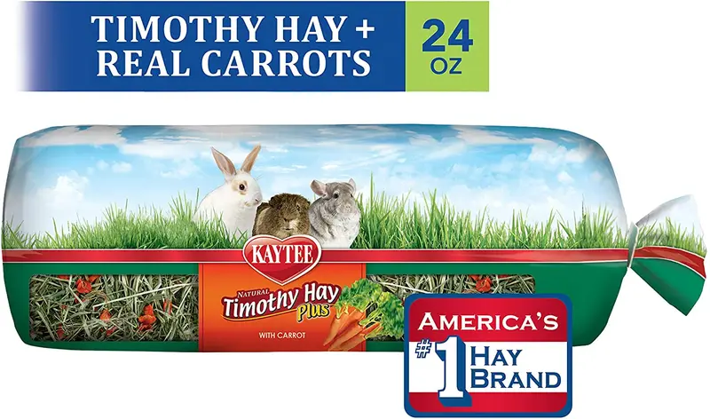 Kaytee Timothy Hay for Rabbits & Small Animals, Assorted Flavors, 24 oz Bag