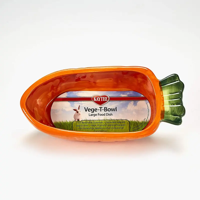 Kaytee Vege-T-Bowl, zanahoria, 22 onzas, Carrot, Paquete de 1, Verde