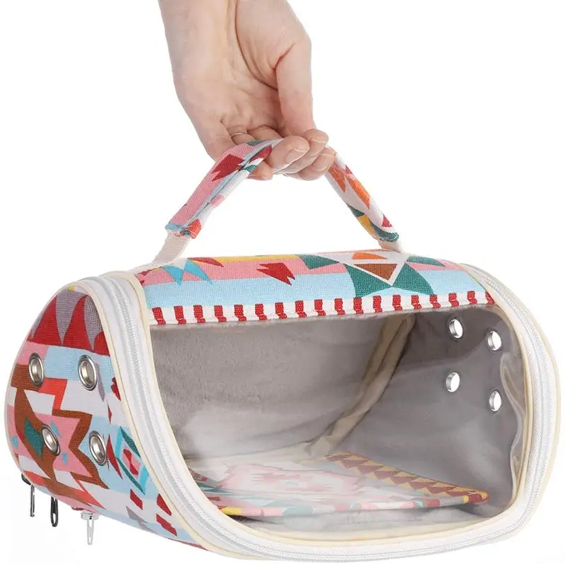 KINTOR - Bolsa de transporte para hámster, portátil, transpirable, para cobayas, erizos, ardillas, ratones, ratas, azúcar, planeadores, hurones, loros pequeños