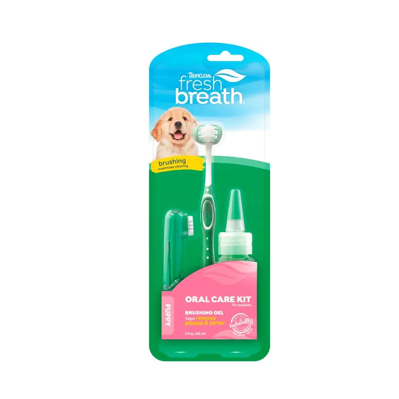 Kit Cuiado Oral  Para Perro Puppy Fresh Breath
