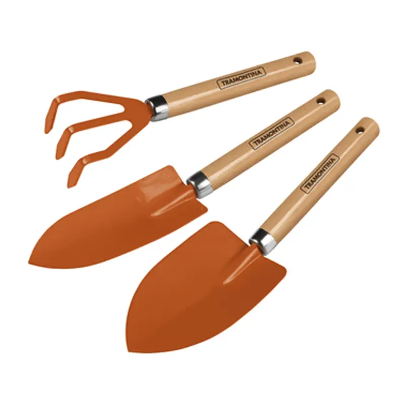 Kit Para Jardin 3 Pz. Mango Madera