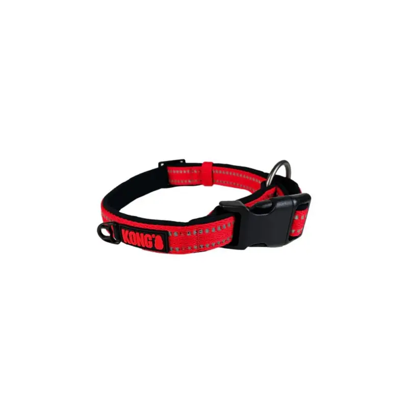 Kong Collar Suave De Nylon Rojo Med *Descontinuado*