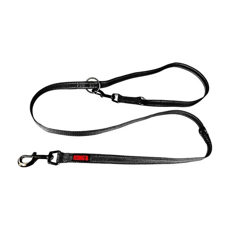 Kong Correa Ajustable De Nylon Negra Mediana