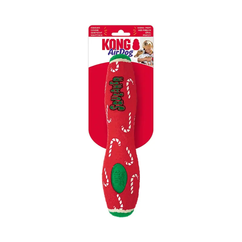 Kong Holiday Airdog Squaker Stick Gde