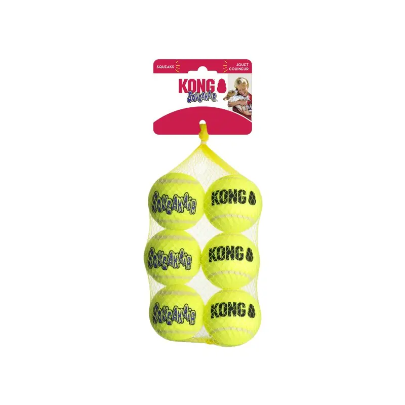 Kong Squeakair Med Paq. 6 Pelotas