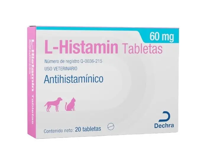 L-Histamin Caja 20 tabletas 60 mg