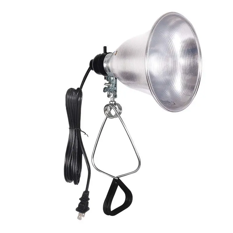 Lámpara Simple Deluxe HIWKLT CLAMP LIGHTS con reflector de aluminio de 5.5 pulgadas hasta 60 vatios E26 (sin bombilla incluida) 6 pies 18/2 SPT-2 cable con certificación UL