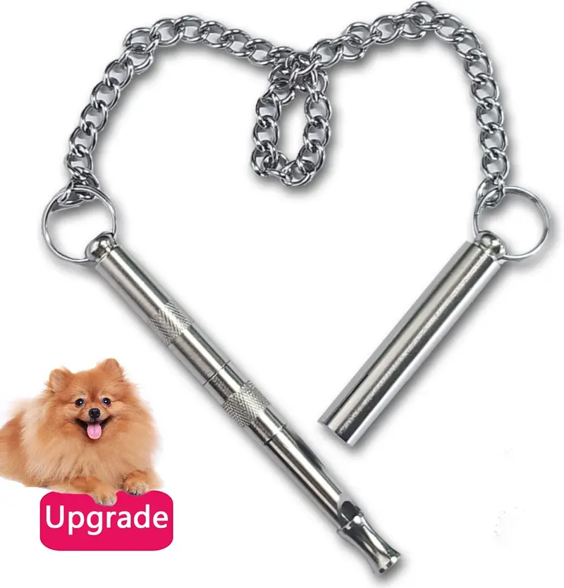 lEPECQ silbato para perro, silbato para detener ladridos, herramientas profesionales de entrenamiento de silbato para perros, control de corteza ultrasónico de cobre puro y silencioso para perros