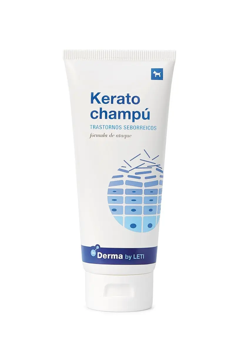 Letikerato Champú Fórmula Plus 200 ml – Tratamiento Queratosebórreico para Perros y Gatos