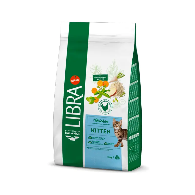 Libra Kitten con pollo pienso para gatitos