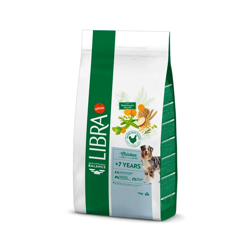 Libra Senior +7 Years con pollo pienso para perros