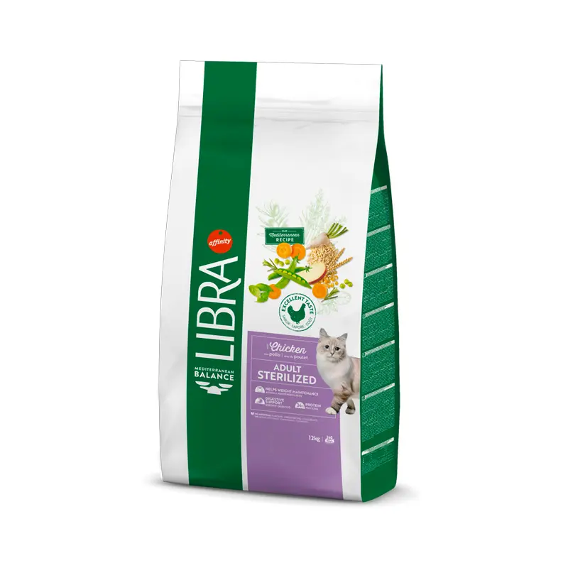 Libra Sterilised con pollo pienso para gatos