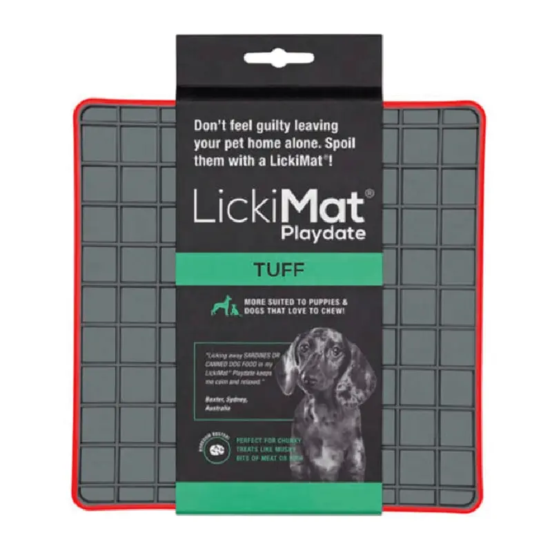 Lickimat Playdate Tuff Roja Perros
