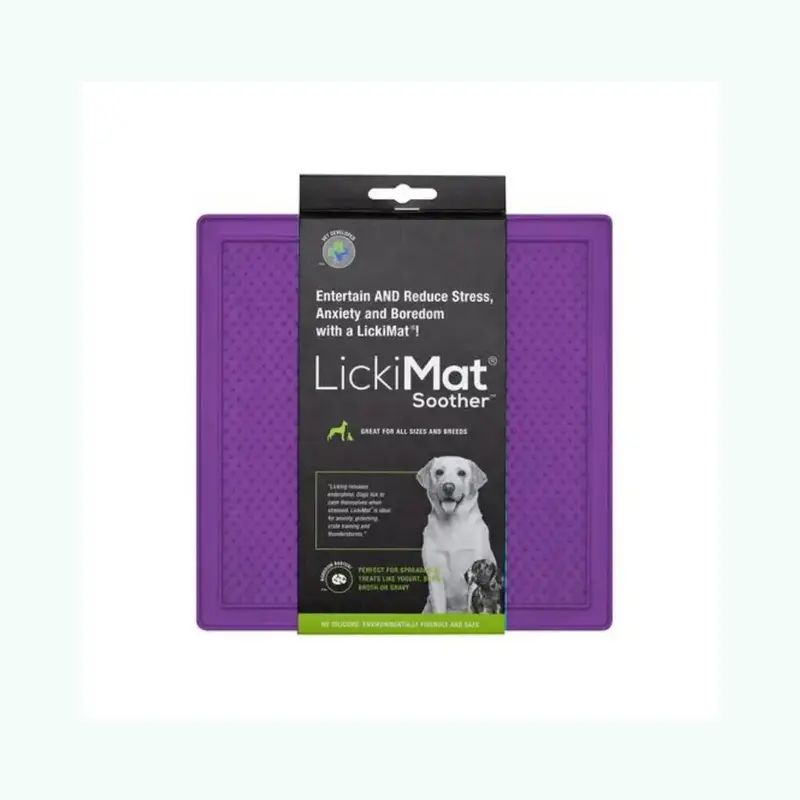 Lickimat Soother Morado Perro