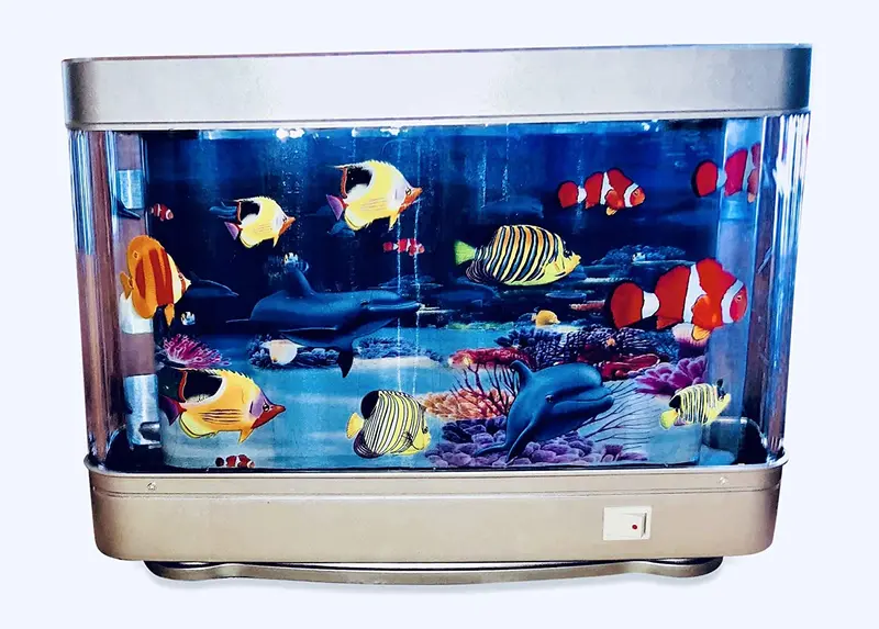 Lightahead - Lámpara decorativa para acuario, diseño de peces tropicales artificiales