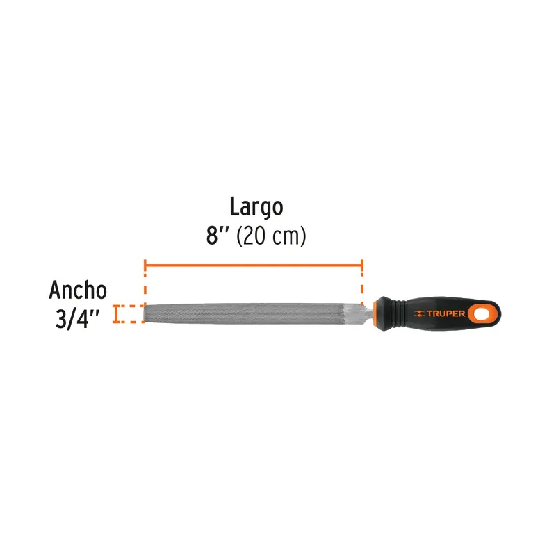 LIMA MEDIA CAÑA 8" TRUPPER, 15318
