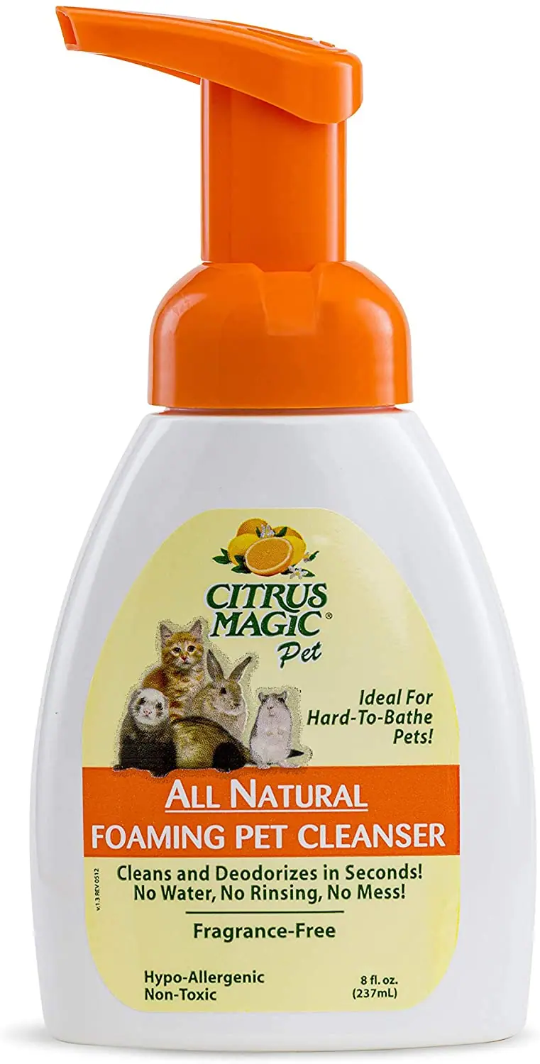 Limpiador de espuma para mascotas Citrus Magic, 8 onzas